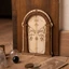 WANYEDI Elf Door, Phụ kiện sân vườn DIY Phong cảnh thu nhỏ Cửa cổ tích, Gỗ sáng tạo Trang trí sân vườn sân nhỏ để trang trí cây