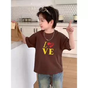 Tròn Cổ Bé Unisex, Trẻ Em Dành Cho, 100% Cotton, In Hình Áo, 1-13 Tuổi, Vừa Vặn, Kanak-Kanak Baju