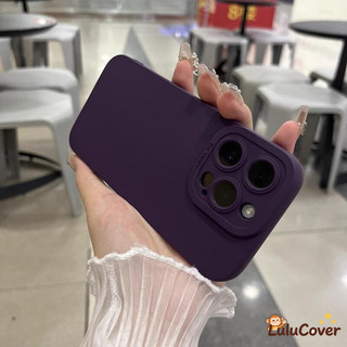 Ốp Silicon Lỏng Ins Tương Thích Cho iPhone 16 Pro Max 15 14 Plus 13 Mini 15ProMax 14ProMax 13ProMax Vỏ Bảo Vệ Ống Kính Doanh Nghiệp Đơn Giản Vỏ Mềm Chống Sốc Vỏ Nhiều Màu Sắc