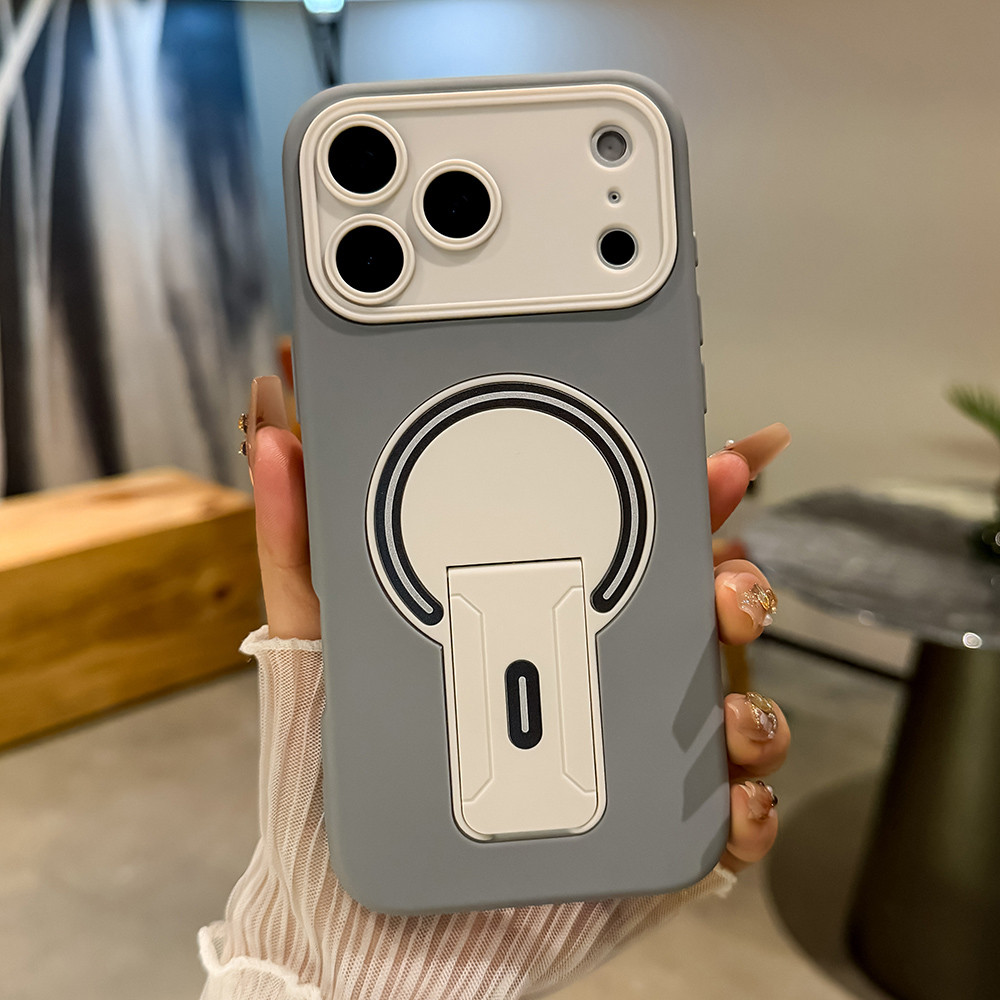 Giá đỡ gấp vô hình từ tính Vỏ điện thoại mềm Windows cho iPhone 17 Pro Max 16 Plus 15 14 13 12 11 Vỏ bảo vệ chống sốc