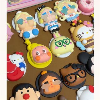 Hoạt Hình Dễ Thương KT Cat & Star Stars Baby Twinkle Twinkle Giá Đỡ Điện Thoại Từ Tính Tương Thích 3D Silicone Có Thể Thu Vào Đứng Cho Bàn Làm Việc