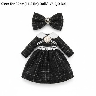 Quần áo búp bê ASDFGER 30cm, Bộ váy công chúa búp bê BJD xinh xắn thông thường, dễ thương với mũ thời trang Phụ kiện búp bê ngọt ngào Quà tặng đồ chơi bé gái