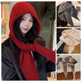 Misa Balaclava Bonnet Nữ - 2 Trong 1, Dệt Kim Giữ Ấm Cho Mùa Đông