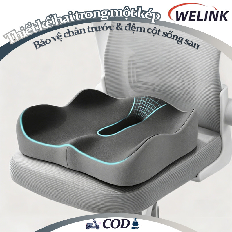 Đệm ngồi lót ghế văn phòng phiên bản nâng cấp，Gối kê mông siêu thoáng khí chống trĩ giảm đau mông
