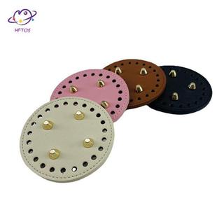 HFTOY Đáy Tròn Cho Túi Dệt Kim Da PU Đế Túi Phụ Kiện Handmade Đáy DIY Móc Miếng Lót Túi Da Dệt Đáy ~