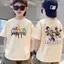 Áo 100% cotton thoải mái, size 90-150cm, từ 3-14 tuổi, mùa hè, tăng 1 size.