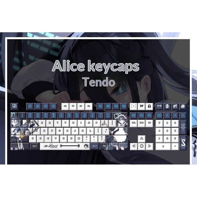 Bộ Keycap Anime Tenshi Alice PBT Dye-Sub Full Layout  Cherry Profile | KCAP - World of keycaps