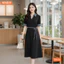 Đầm thiết kế BEMINE cổ sơ mi phối caro dáng chữ A phù hợp đi làm-B444
