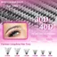 FAVORITEGOODS Lông mi giả, Lông mi giả dài 9-16mm, Lông mi có thể tái sử dụng Khối lượng lông tơ Cụm âm lượng Quạt lông mi giả Chăm sóc cá nhân