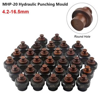 FURNIGO 1 Cái Khuôn đục lỗ thủy lực, Khuôn đục lỗ tròn 4.2-16.5mm, Kim loại MHP-20 cho máy MHP-20
