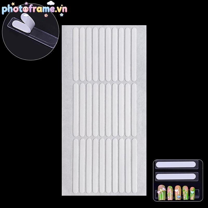Khung ảnh 300 Cái / 10 Tờ Kệ trưng bày hai mặt Đầu móng tay Tự dính Có thể tháo rời Nail Art Display Stand Stiers VN