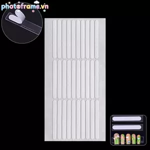 Khung ảnh 300 Cái / 10 Tờ Kệ trưng bày hai mặt Đầu móng tay Tự dính Có thể tháo rời Nail Art Display Stand Stiers VN