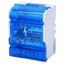 【 CH 】 125A 500V Rail Mount Terminals Block Box 4 lớp 24 đầu ra cho tủ