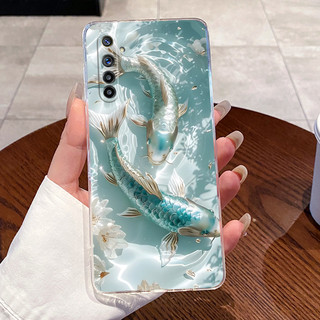 Dành Cho Realme 6 RMX2001 6S RMX2002 6Pro RMX20061 Ốp Lưng Trong Suốt Sang Trọng Dễ Thương Thỏ Tình Yêu Vui Nhộn Silicon Mềm Cho Realme 6 Pro Vỏ Điện Thoại