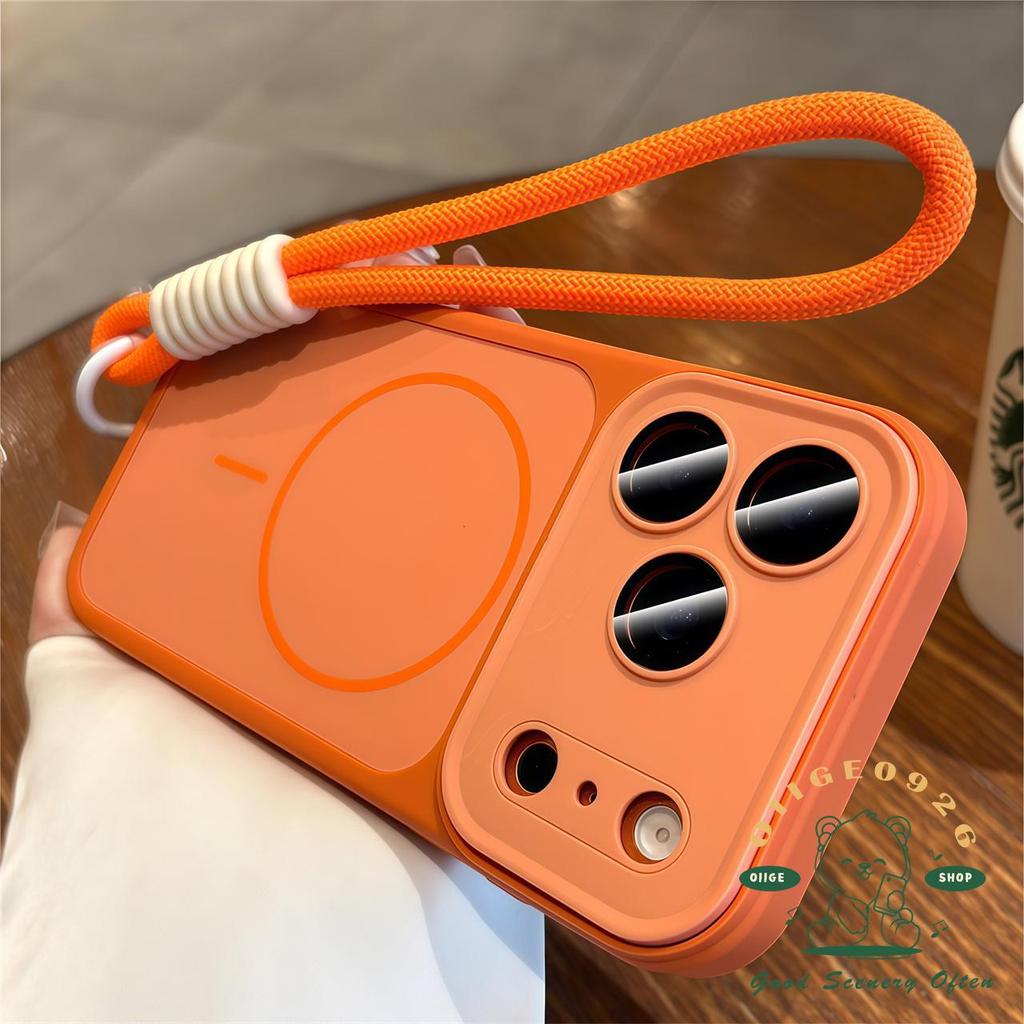 【 Ốp lưng iPhone17 】 Dây buộc mờ cảm giác da lỏng từ tính Vỏ điện thoại iphone17 Pro Max 16 15 14 13 12 11 cho vỏ iPhone Vỏ mềm silicon TPU chống sốc