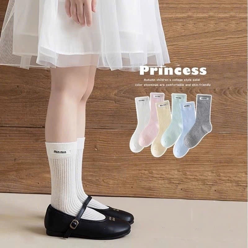 Set 5 đôi Tất cao cổ Nơ Đỏ cho bé Hàn Quốc Chất liệu cotton co giãn tốt – mềm mại, thông thoáng an toàn cho da nhạy cảm