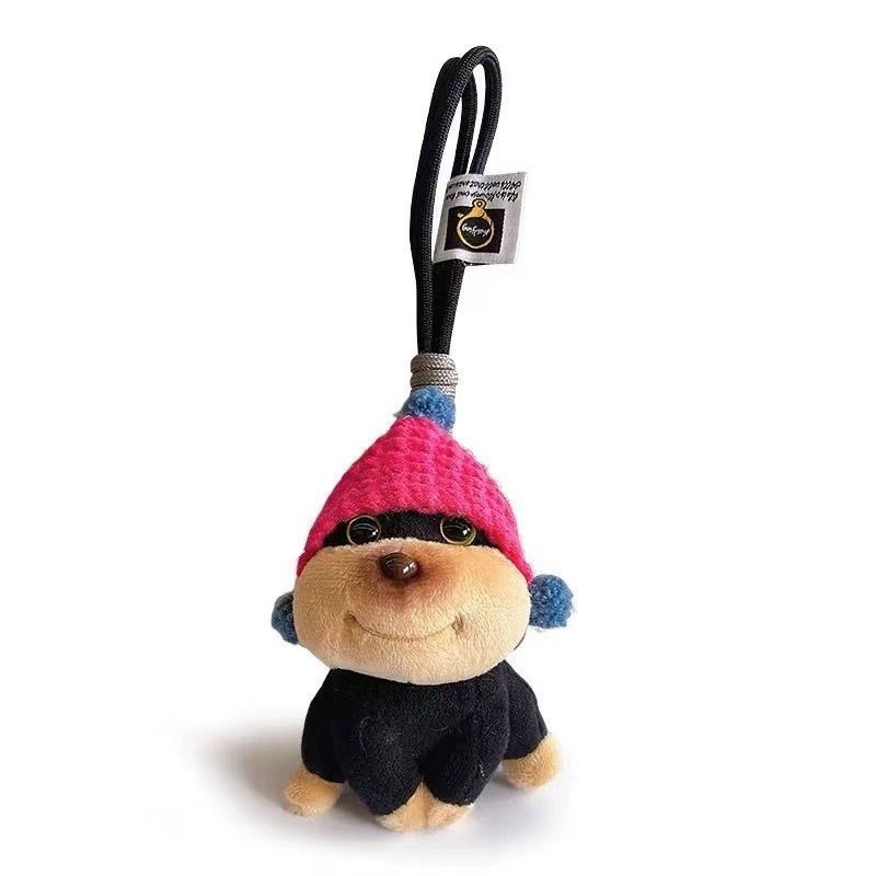 PS1 Hoạt Hình Dễ Thương Chó Ong Plushie Có Móc Mũ Sang Trọng Túi Charm Móc Khóa Cho Túi Và Ba Lô SP1