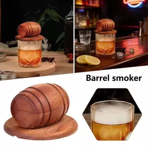Whisky Smoker Gỗ Whisky Cocktail Smoker Hình Thùng Trộn Dụng Cụ Dành Cho Nam Bố Chồng Cha Bạn Trai shopidaevn