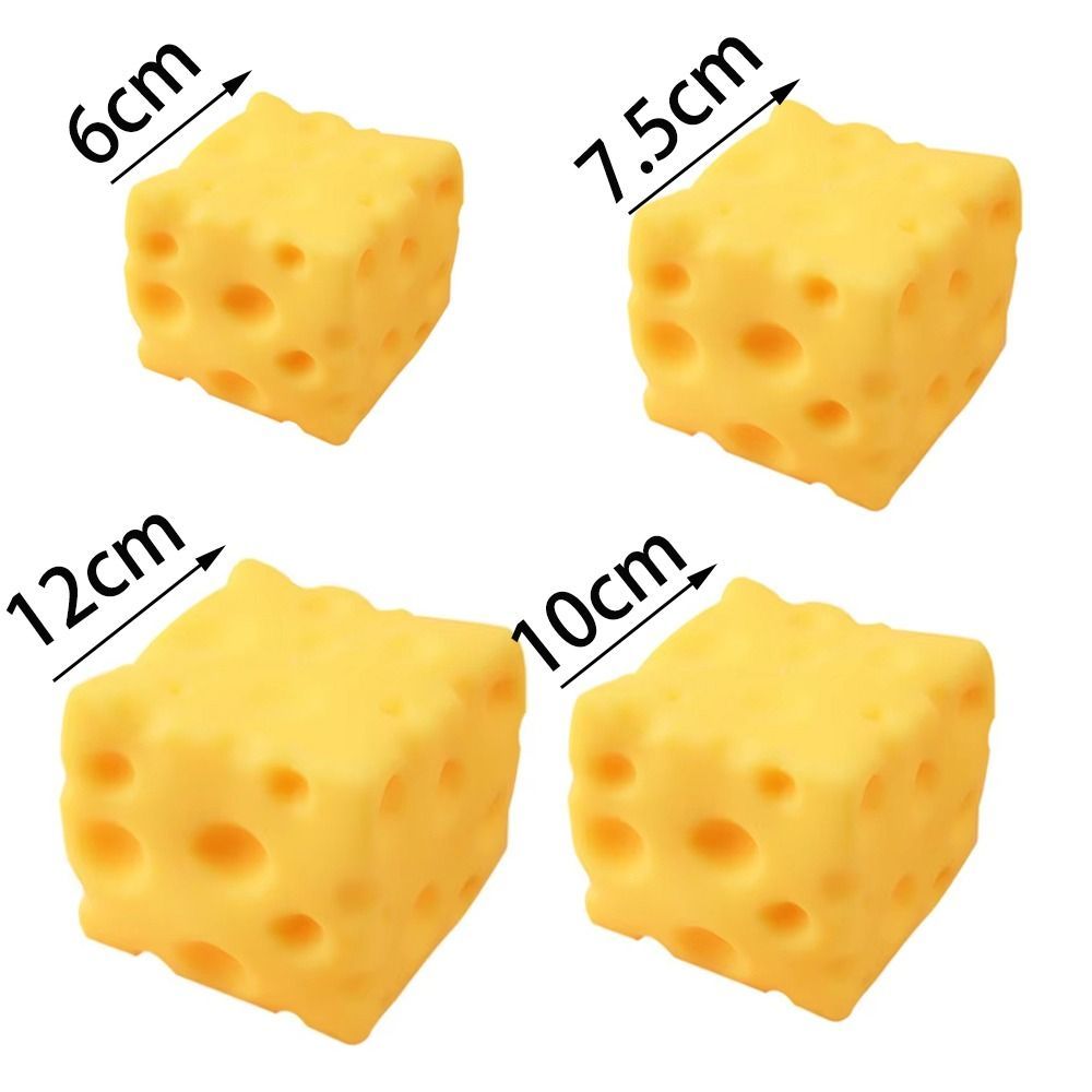 JUIC Big Cheese Squishy, Cảm Giác Giảm Căng Thẳng Mềm Mới Lạ Phô Mai Khổng Lồ Squishys, Thư Giãn Thực Phẩm Màu Vàng Chủ Đề Phô Mai Khối Đồ Chơi