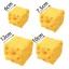 GILL Giant Cheese Squishys, Giảm căng thẳng giác quan Mềm mại mới lạ Squishy phô mai lớn, Đồ chơi bóp mềm tăng chậm màu vàng thư giãn