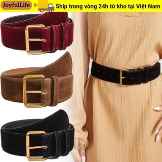 Thắt lưng da lộn rộng Joyfullife - Thiết kế sang trọng, phù hợp thời trang và làm quà tặng