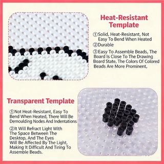 Bảng đậu METALWRK 2.6mm, DIY Make Puzzle Handmade Crafts Decor Mẫu hạt Perler, Công cụ hạt Hama chịu nhiệt chất lượng cao DIY Pegboard Thủ công thủ công