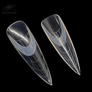[hatheaven] 60 Miếng đệm silicon mềm có thể tái sử dụng Stencil Pháp Stencil Móng tay nghệ thuật mở rộng Hệ thống song ca Hình thức kép Công cụ xây dựng móng tay Pháp Đẹp