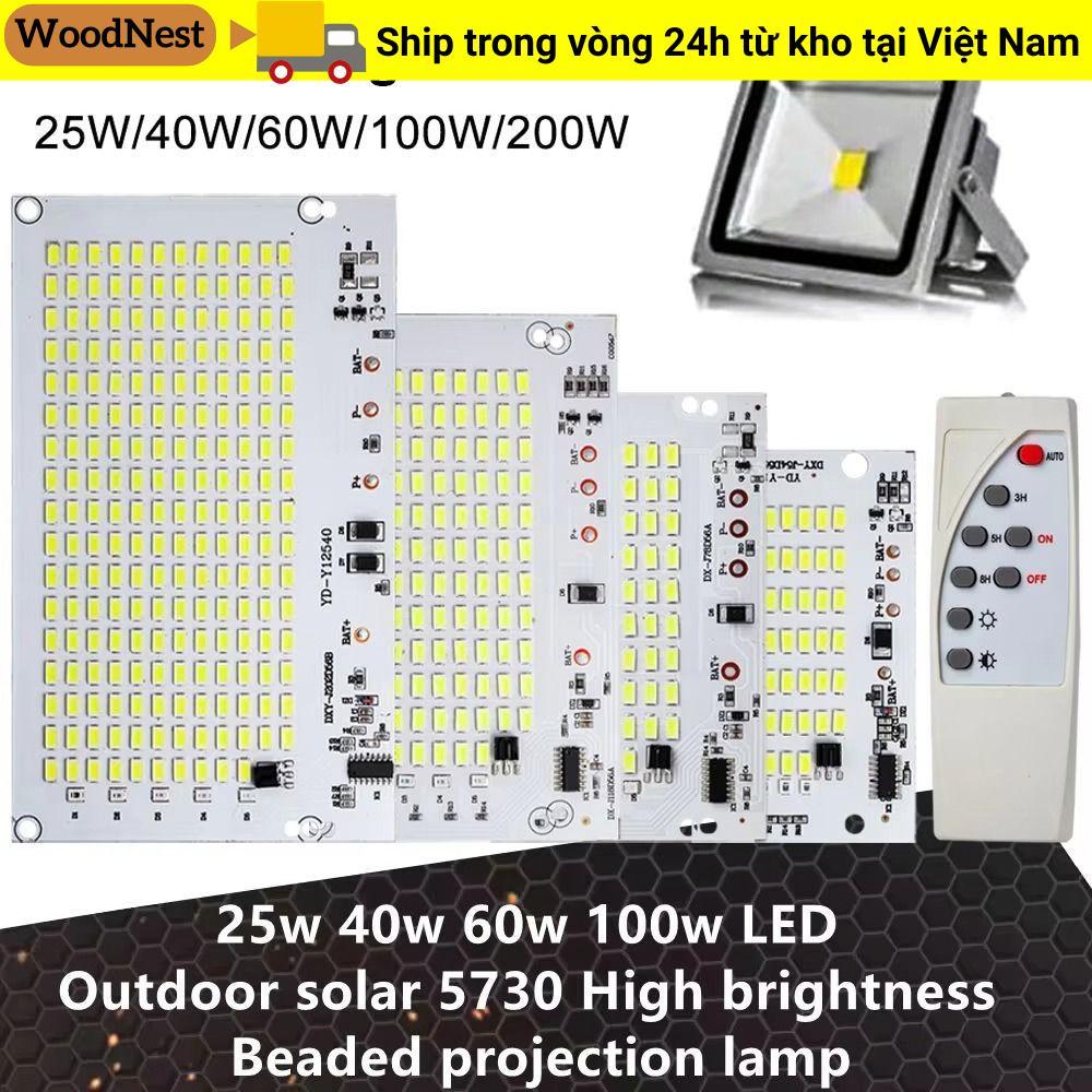 WOODNEST 1 Bảng Điều Khiển Nguồn Sáng, Bảng Đèn LED Trắng Độ Sáng Cao, Có Bộ Điều Khiển Từ Xa 25 / 40 / 60 / 100 / 250W SMD5730 Đèn Pha Điều Khiển Từ Xa