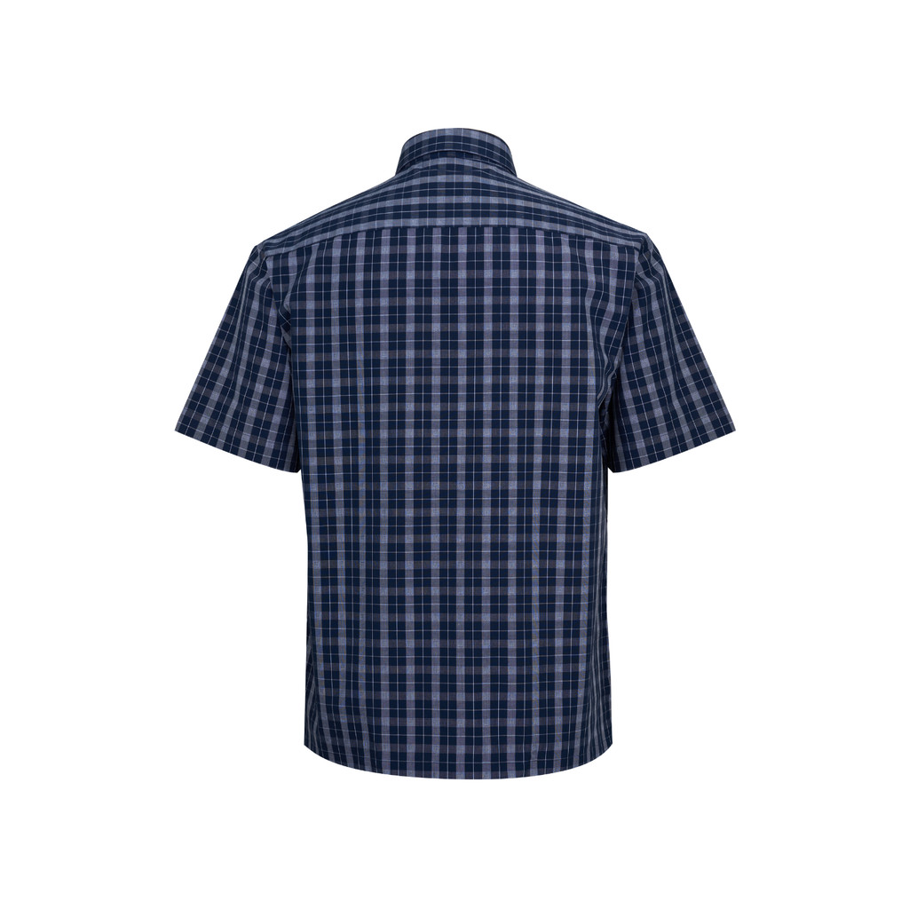 Áo sơ mi ngắn tay vạt ngang VIETTIEN SMART CASUAL vải Polyester form REGULAR VT00000722