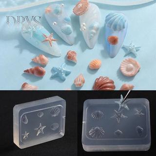 (TFT) Móng Tay Nghệ Thuật Khuôn Silicon Mềm Vỏ Conch Khuôn 3D Silicon Khắc Đại Dương Phong Cách DIY Thiết Kế Móng Tay Mẫu Phụ Kiện Móng Tay Cho Salon MỚI