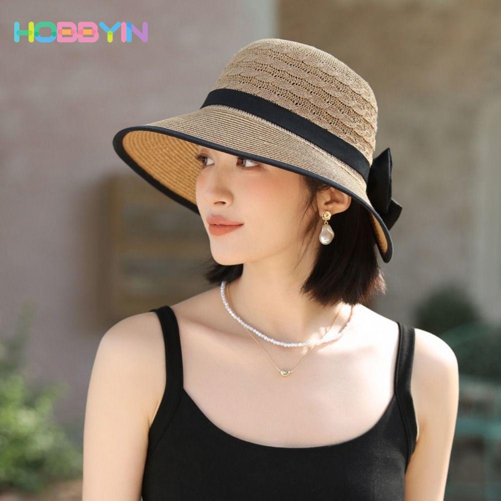 Mũ chống nắng HOBBYIN kiểu Pháp, thoáng khí, phù hợp đi biển và hoạt động ngoại trời