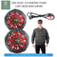 HÀNG CÓ SẴN - Quạt áo điều hòa 12V JAPAN 5V cánh đỏ không chổi than cùng cáp cho thợ bắt ong 5V 7