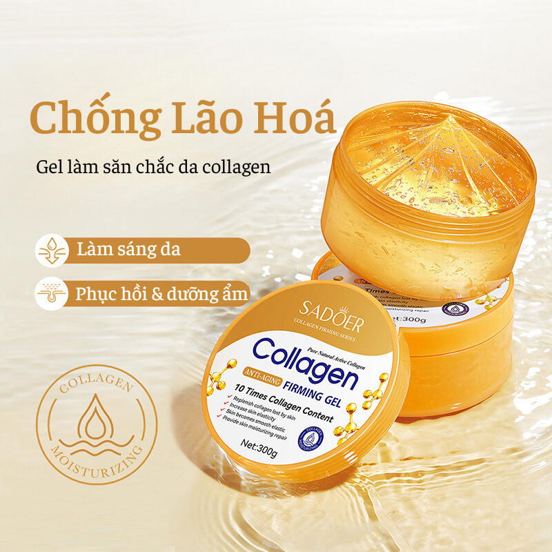 Gel Xoá Nhăn Chống Lão Hoá Da Và Body Collagen SADOER Giúp Giữ Ẩm, Làm Mềm Mịn Da, Xoá Nếp Nhăn Và Ngăn Ngừa Lão Hoá
