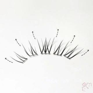 Wispy Cluster Eyelash Extensions Spiky Manga Lash Extensions để mua sắm Hẹn hò Sử dụng hàng ngày