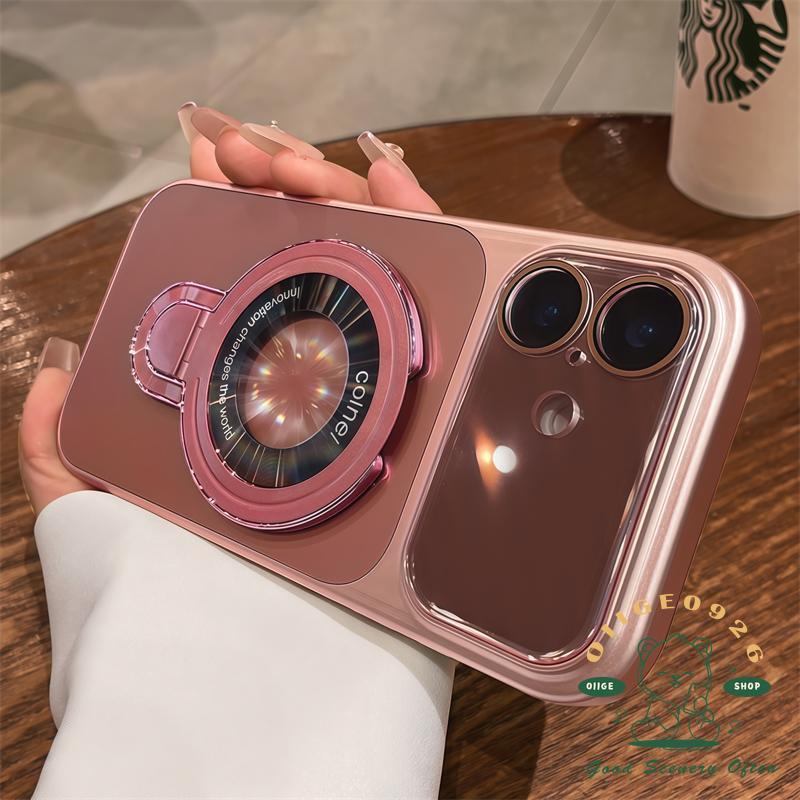【 Ốp lưng iPhone17 】 Giá đỡ từ tính Laser Aurora Vỏ điện thoại từ tính iphone17 Pro Max 16 15 14 13 cho vỏ iPhone Vỏ mềm silicon TPU chống sốc
