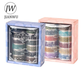 JIANWU 12 Cuộn / bộ Silk Dream Series Vintage Ren Hoa Phong Cảnh Chất Liệu Cắt Băng PET Sáng Tạo DIY Tạp Chí Văn Phòng Phẩm