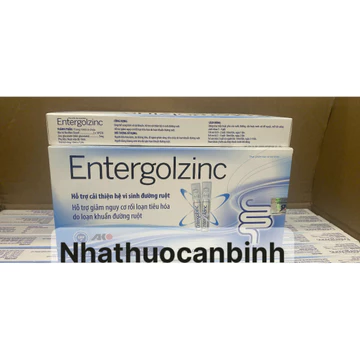 (Hiệu quả, giá tốt)Men ống + Kẽm cho bé , Men vi sinh dành cho bé từ 0 tháng tuổi Men ENTERGOLZINC Hộp 20 ống