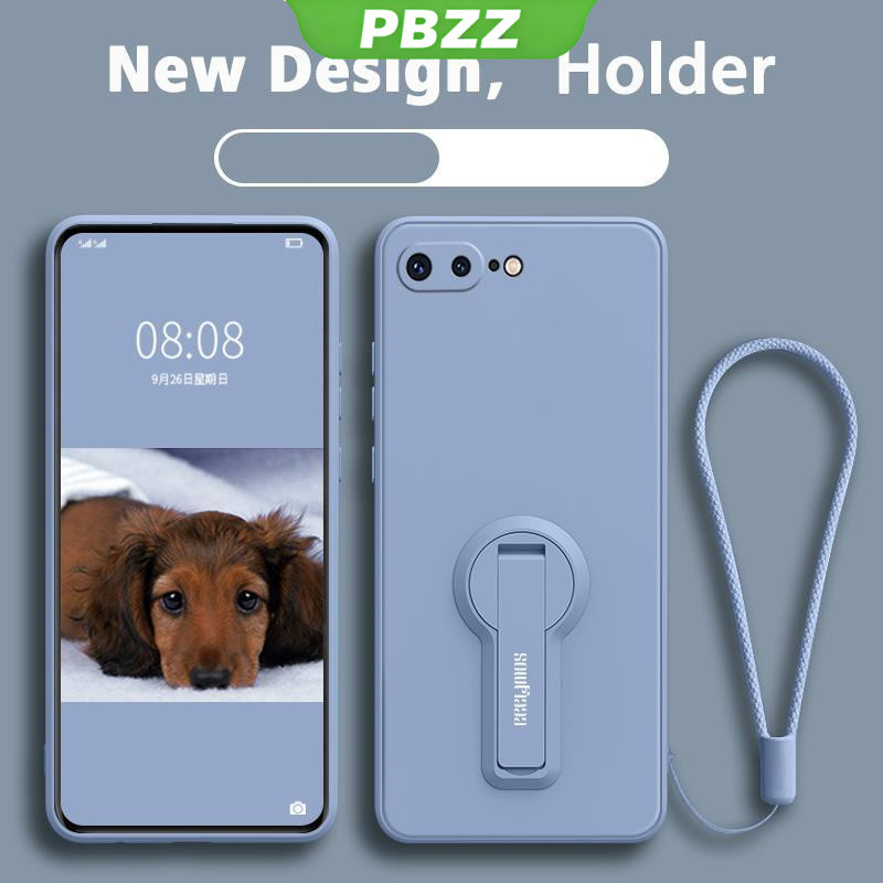 Ốp lưng iPhone 7 Plus/8 Plus/SE 2020/SE 3 2022, viền vuông, silicon bảo vệ, chống sốc, kèm giá đỡ 360°, thiết kế mới