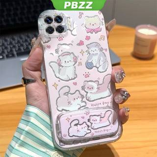 Ốp Lưng Cho OPPO A93 4g F17 PRO OPPO Reno 4F reno4 F Vỏ Điện Thoại Vỏ Mềm Bảo Vệ Silicon Chống Sốc Trong Suốt Thiết Kế Mới Thẩm Mỹ CARTOON CAT Có Giá Đỡ TYYMZJ01