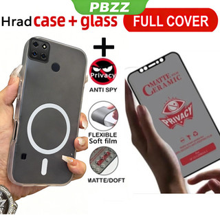 Vỏ kính cường lực chống riêng tư bằng gốm sứ 2 trong 1 màu thạch cho Realme C21Y C25Y c15 c12 c25s c25 c20 c11 2020 C2 C21 2021 Vỏ điện thoại Vỏ thiết kế mới thẩm mỹ GDMKFBS03