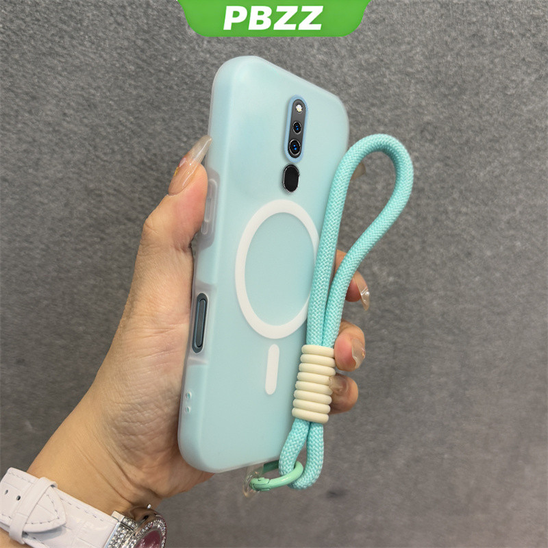 Ốp 2 Trong 1 Cho OPPO F11 A5 2020 A9 2020 F11 Vỏ Điện Thoại Chống Sốc Thiết Kế Mới Thẩm Mỹ Vỏ Thạch Màu Kép Có Dây Buộc Từ Tính Không Dây GDBSWX01