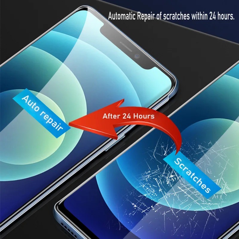 Phim Hydrogel Bảo Vệ 2in1 HD Cho Apple iPhone 17 16 16e 15 14 Air Pro Max Plus Điện Thoại Mặt Trước + Mặt Sau Màn Hình Hydrogel Bảo Vệ Cho iPhone 13 12 Mini Pro Max Phim Mềm Không Bong Bóng