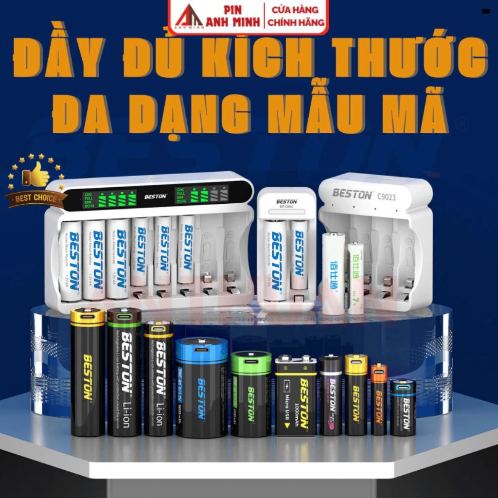Pin sạc Beston AA / AAA 1.2V Dung lượng cao 3300mAh ... 600mAh Pin Tiểu 2A Pin Đũa 3A Chất Lượng Cao BT01