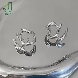 Bông tai dạng lỏng không đều bằng kim loại dành cho nữ Trang sức thời trang Phụ kiện dự tiệc Quà tặng