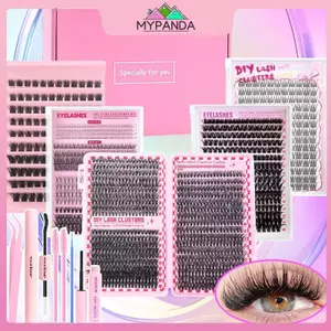 MYPANDA Lash Bond And Seal Mi Cụm Lông Mi Cố Định Hai Đầu Lâu Dài Keo Tẩy Lông Mi Nhíp Bộ Dụng Cụ Cọ Uốn Mi.