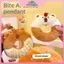 MYPANDA Dễ Thương Hình Donut Capybara Squea Sang Trọng Móc Khóa Capibara Đồ Chơi Sang Trọng Treo Túi Trang Trí Trang Trí Mặt Dây Chuyền Phụ Kiện Quà Tặng.