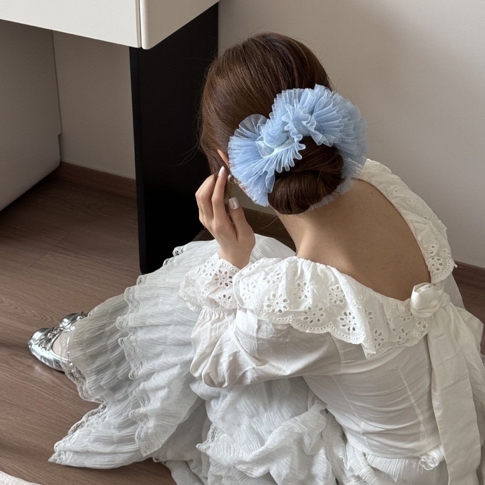 Hululu - Dây buộc tóc mềm mại phong cách cổ tích, cao cấp với dây cao su scrunchy