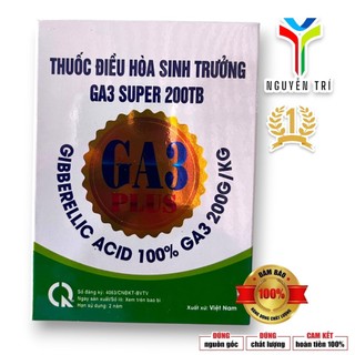 GA3 Super 200TB – Kích Thích Sinh Trưởng, Kéo Dài Thân, Tăng Đậu Trái, Nở Hoa Mạnh (Gói 5g)
