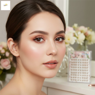Bộ lông mi màu nâu công chúa có dây đeo trong suốt cho vẻ ngoài tự nhiên
