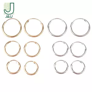 3 Đôi / bộ Thời Trang Nữ Cô Gái Vòng Tròn Đơn Giản Bông Tai Nhỏ Bông Tai